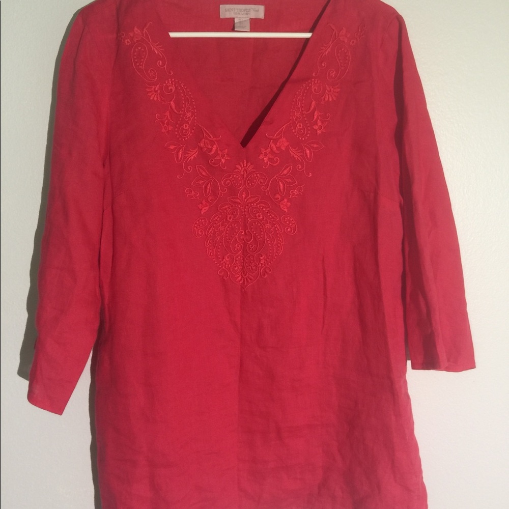 Saint Tropez West linen blouse